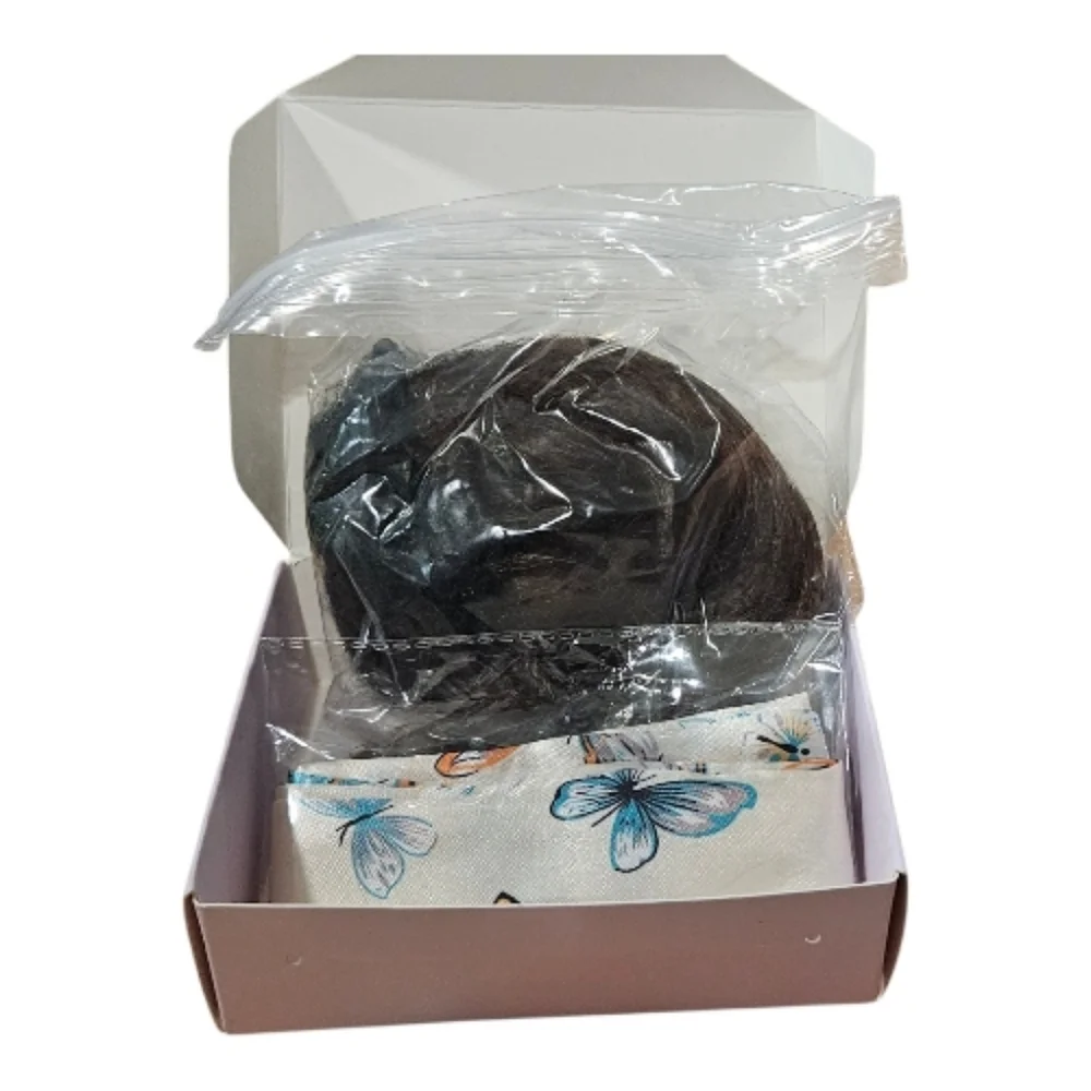 NWT Barsdar Medium Brown Hair Bun Extension